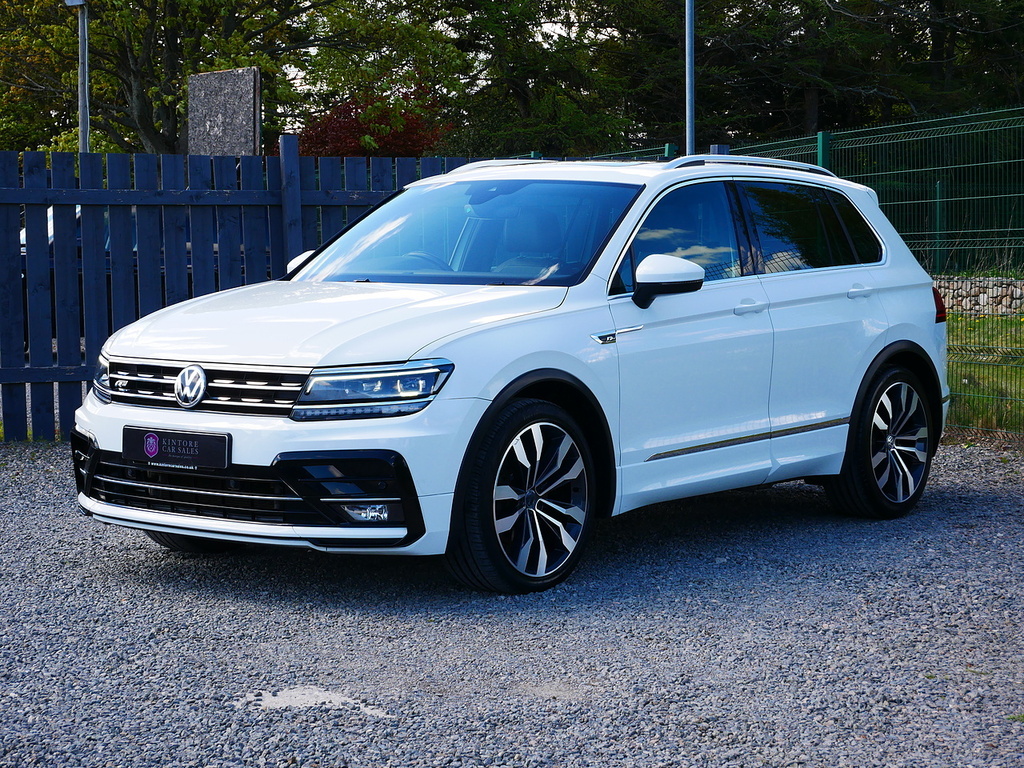 Volkswagen Tiguan 2.0 Tdi R-line Dsg 4Motion Euro 6 U3340 Ulez KR67ETL White #4