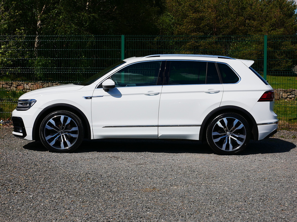 Volkswagen Tiguan 2.0 Tdi R-line Dsg 4Motion Euro 6 U3340 Ulez KR67ETL White #6