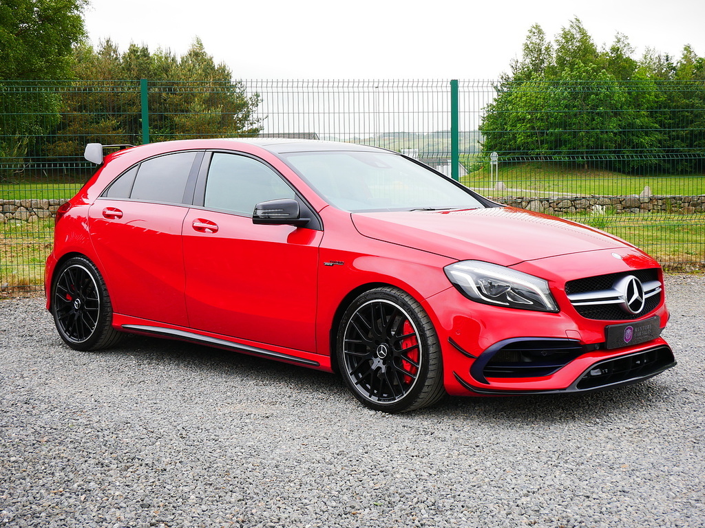 Mercedes-Benz A Class 2.0 A45 Amg Premium Spds Dct 4Matic U3342 Ulez CK65CCO Red #2