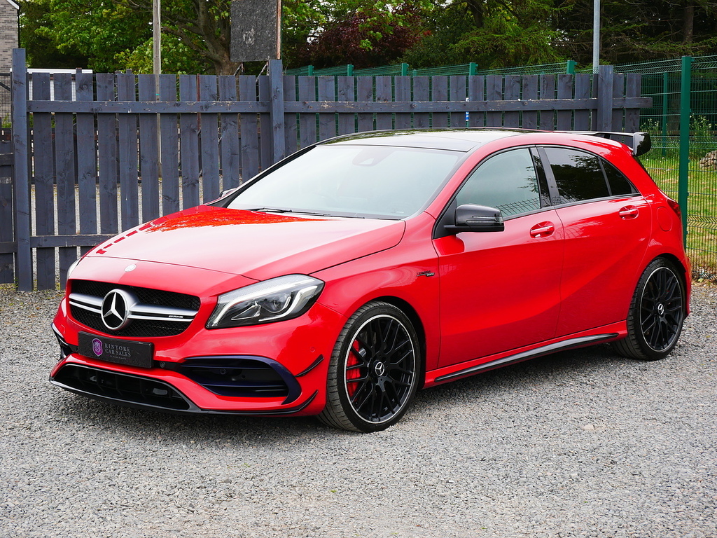 Mercedes-Benz A Class 2.0 A45 Amg Premium Spds Dct 4Matic U3342 Ulez CK65CCO Red #4