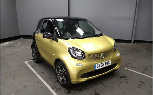 Smart Fortwo Coupe 1.0 Prime Premium Coupe Twinamic Euro Yellow