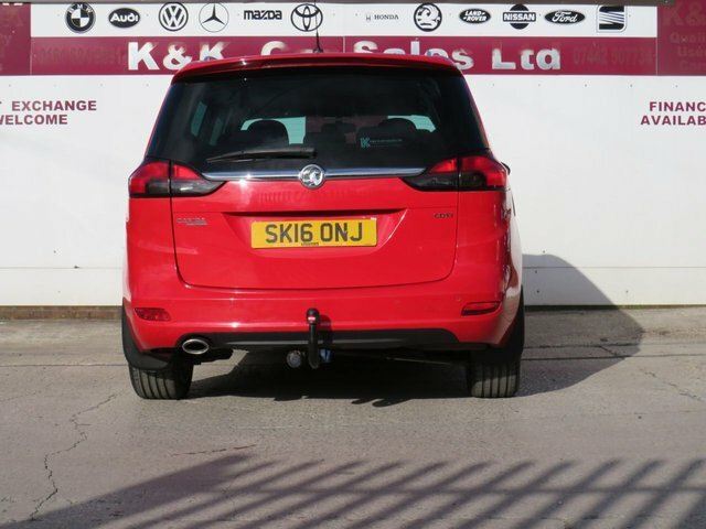 Vauxhall Zafira Tourer 2016 2.0 Cdti Sri Mpv Euro 6 S Red #4