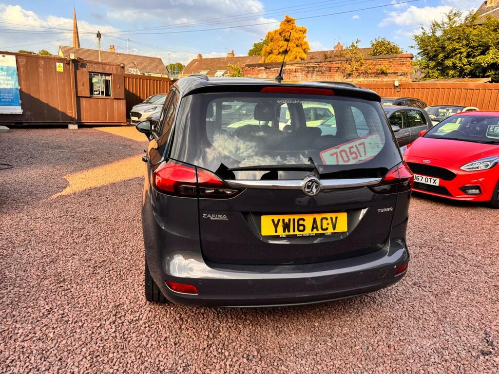 Vauxhall Zafira Tourer Mpv 1.4I Turbo Design Euro 6 201616 YW16ACV Grey #3