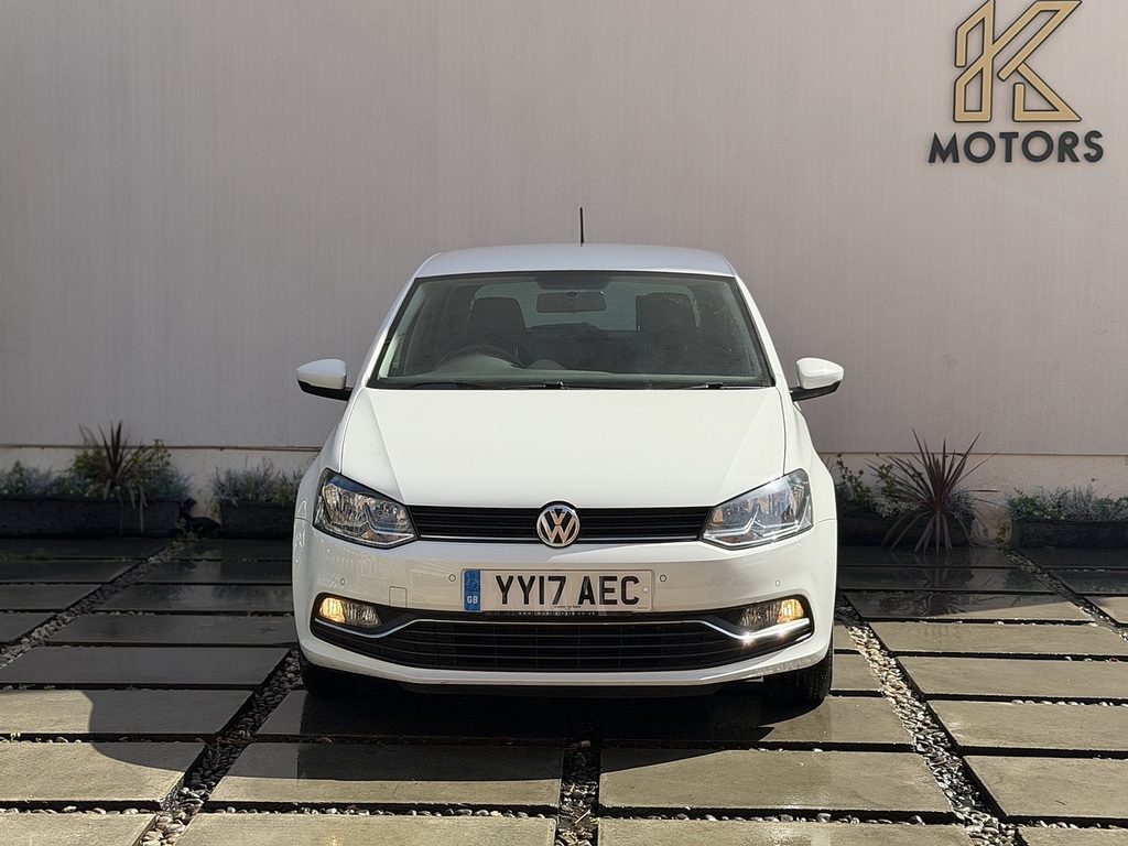 Volkswagen Polo 1.2 Tsi Bluemotion Tech Match Hatchback YY17AEC White #2