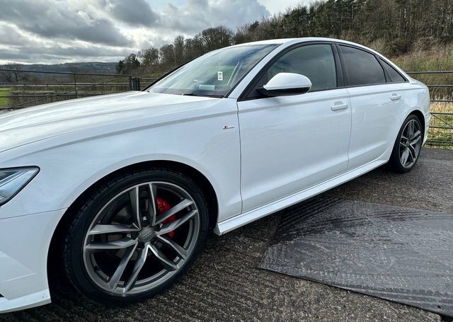 Audi A6 Saloon Tdi Ultra Black Edition White #6