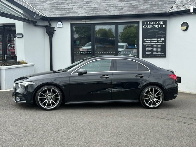 Mercedes-Benz A Class 1.5 A180d Amg Line Premium Saloon 7G- KO69CLZ Black #3