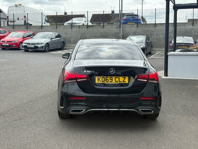 Mercedes-Benz A Class 1.5 A180d Amg Line Premium Saloon 7G- KO69CLZ Black #5