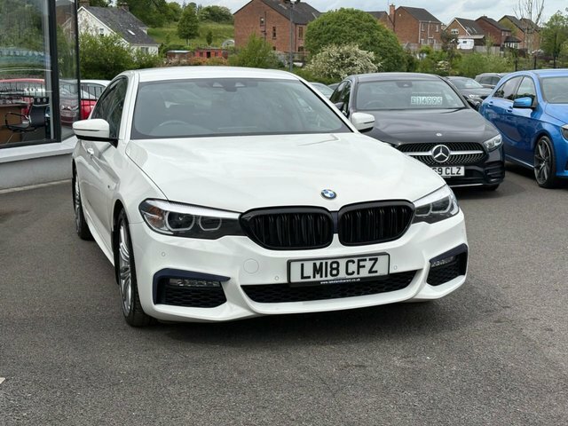 BMW 5 Series 3.0 530D M Sport Saloon Xdrive Eur CBZ747 White #4