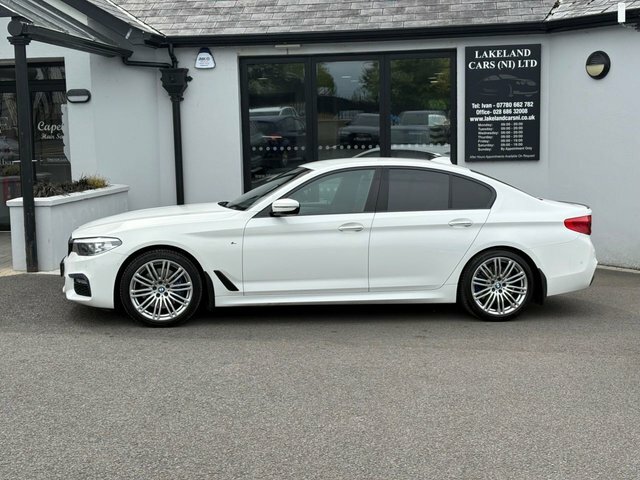 BMW 5 Series 3.0 530D M Sport Saloon Xdrive Eur CBZ747 White #3