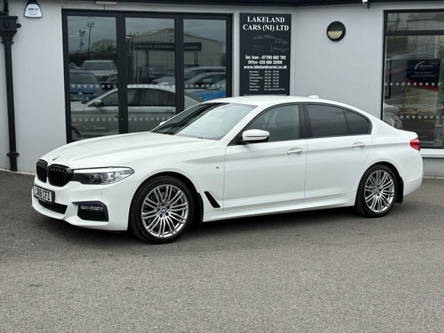 BMW 5 Series 3.0 530D M Sport Saloon Xdrive Eur CBZ747 White #2