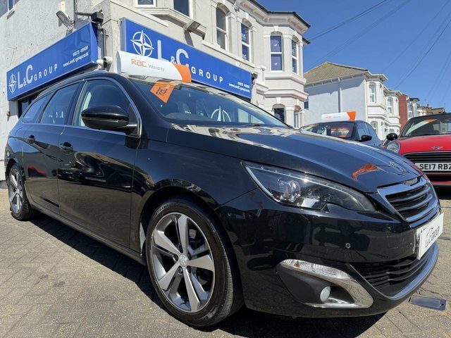 Peugeot 308 SW 1.6 Hdi Allure Estate 20 A Year Road Tax Black #3