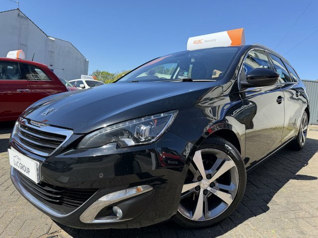 Peugeot 308 SW 1.6 Hdi Allure Estate 20 A Year Road Tax Black #2