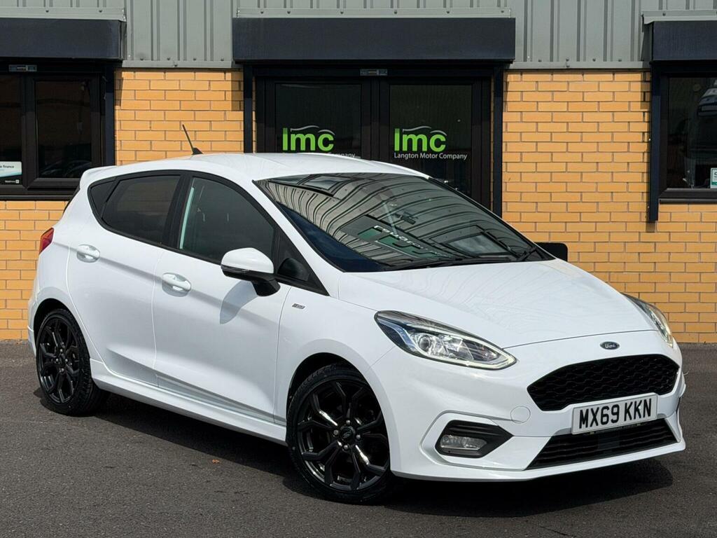 Ford Fiesta Hatchback 1.0T Ecoboost St-line Euro 6 Ss MX69KKN White #6
