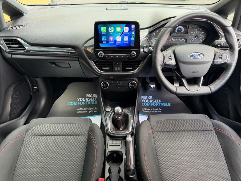 Ford Fiesta Hatchback 1.0T Ecoboost St-line Euro 6 Ss MX69KKN White #2