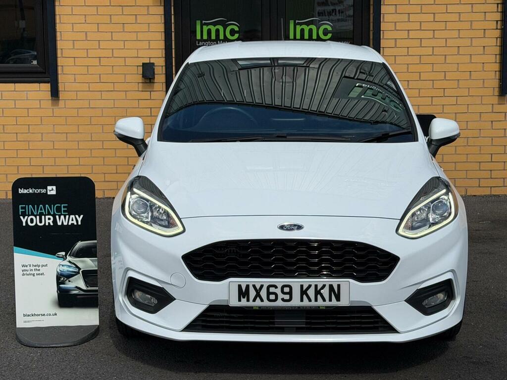 Ford Fiesta Hatchback 1.0T Ecoboost St-line Euro 6 Ss MX69KKN White #4