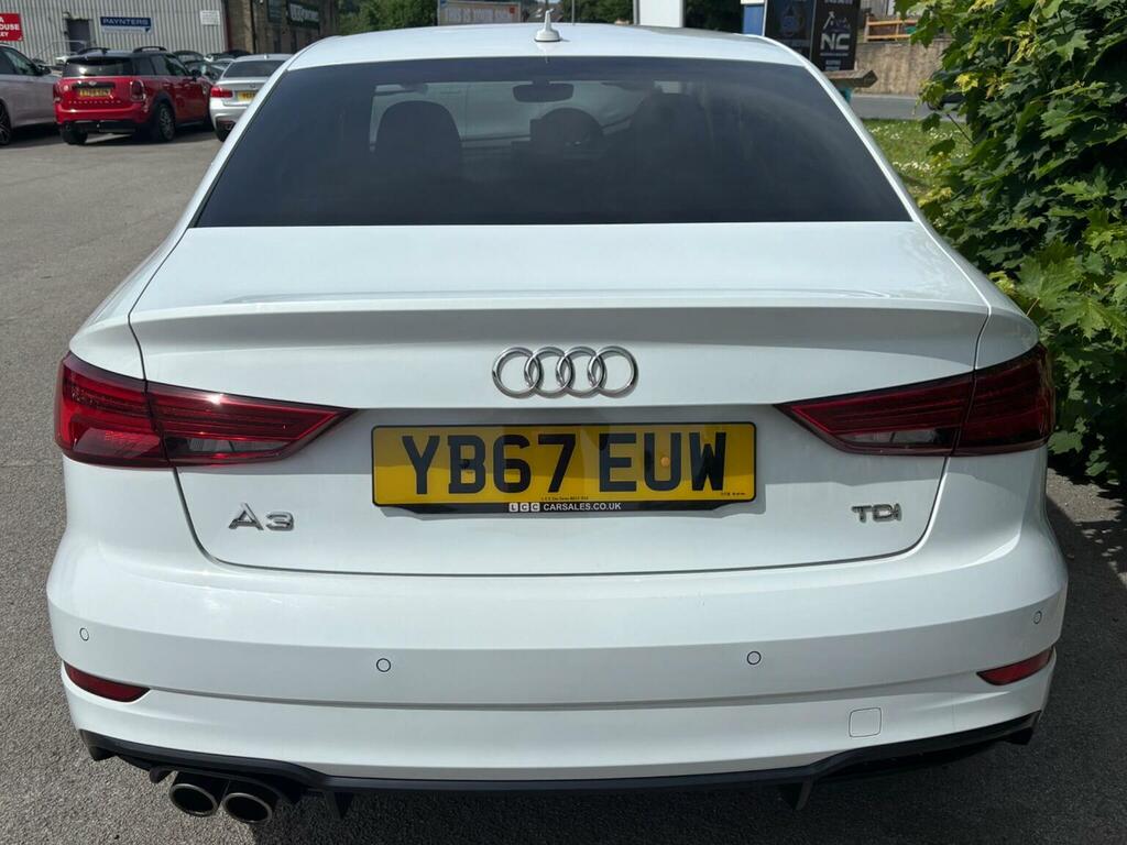Audi A3 Saloon 2.0 Tdi Black Edition Euro 6 Ss 201 YB67EUW White #6