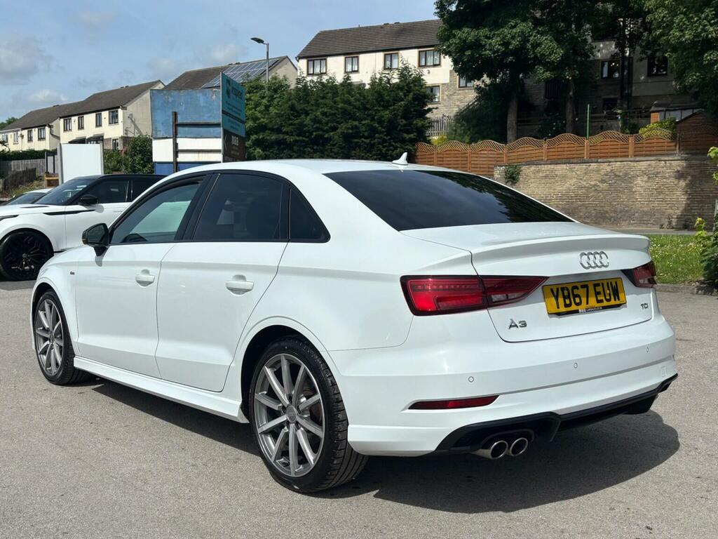 Audi A3 Saloon 2.0 Tdi Black Edition Euro 6 Ss 201 YB67EUW White #4