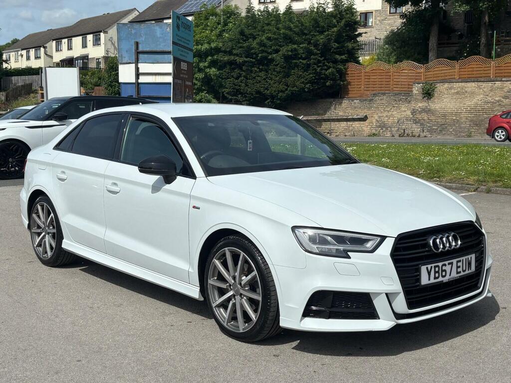 Audi A3 Saloon 2.0 Tdi Black Edition Euro 6 Ss 201 YB67EUW White #3