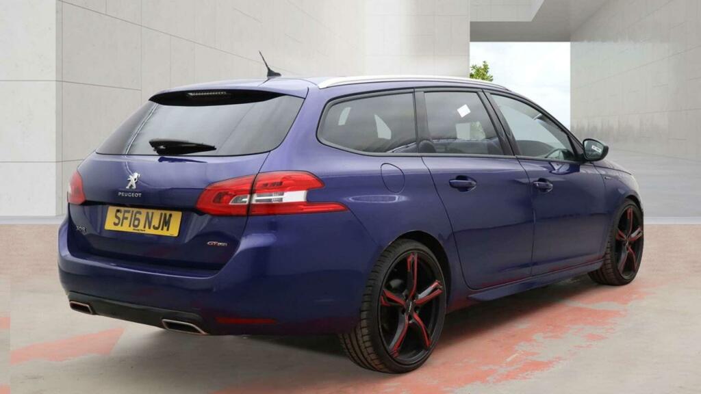 Peugeot 308 SW 1.6 Bluehdi Gt Line Euro 6 Ss Blue #4