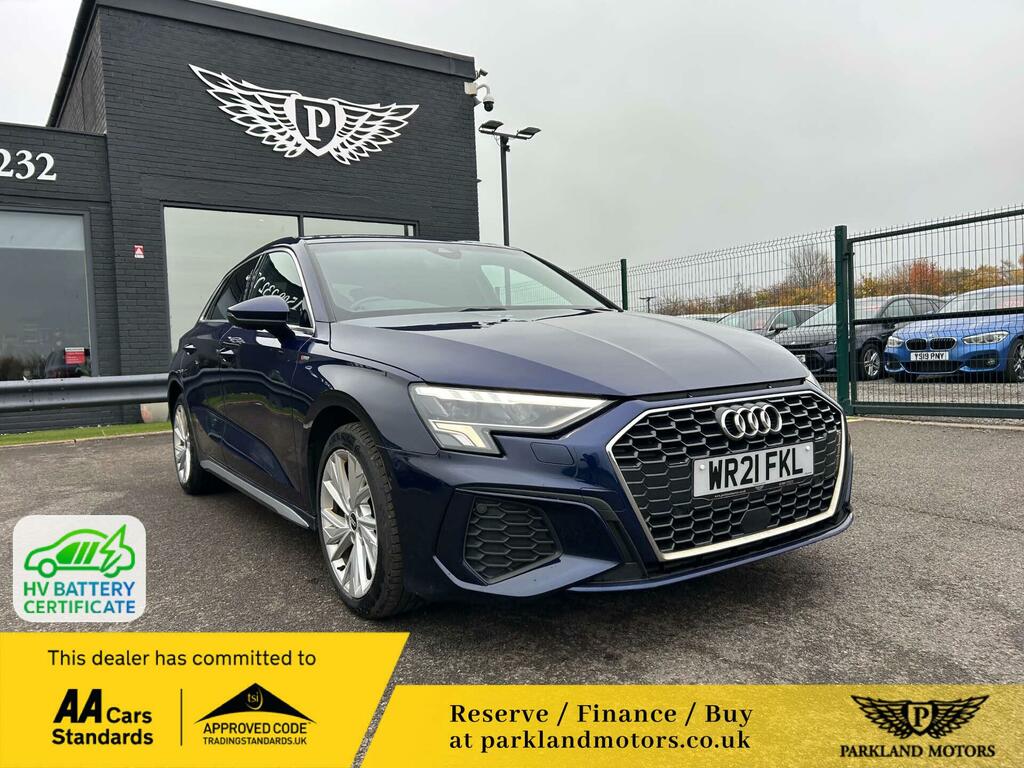 Audi A3 1.4 Tfsie 40 S Line Sportback S Tronic Euro 6 Ss Blue