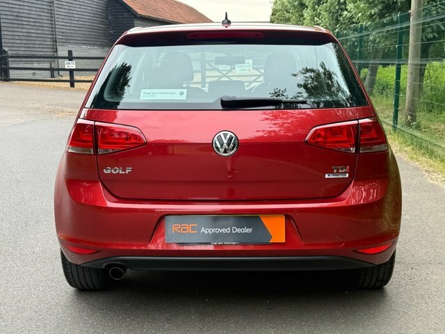 Volkswagen Golf Tdi Bluemotion Tech Match Red #4