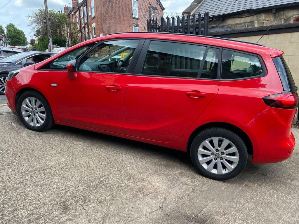Vauxhall Zafira Tourer 1.4I Turbo Design Euro 6 OV66GMY Red #5