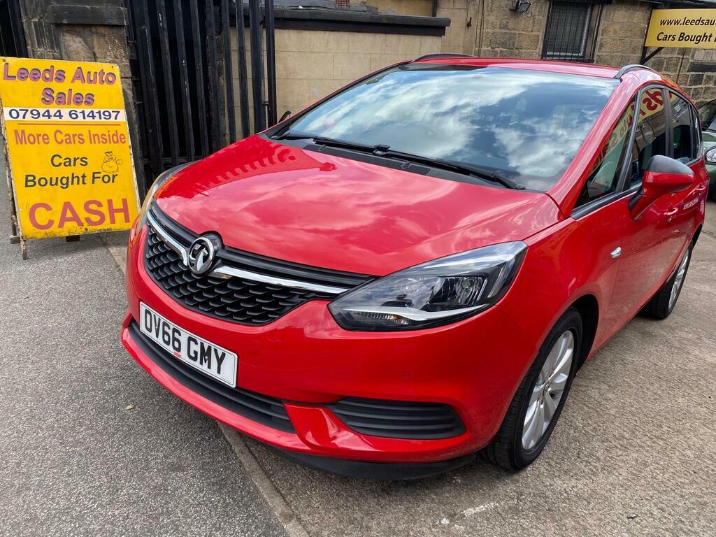 Vauxhall Zafira Tourer 1.4I Turbo Design Euro 6 OV66GMY Red #3