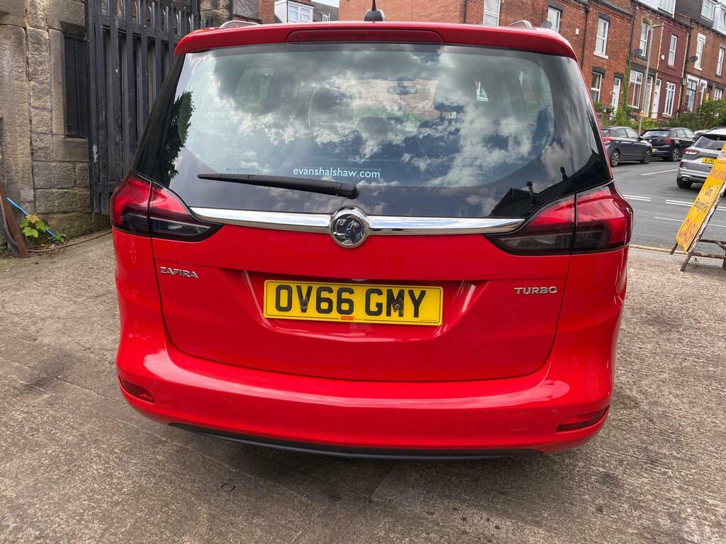 Vauxhall Zafira Tourer 1.4I Turbo Design Euro 6 OV66GMY Red #6