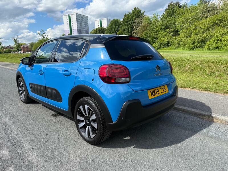 Citroen C3 1.2 Puretech Flair Euro 6 Ss MK19ZXS Blue #3