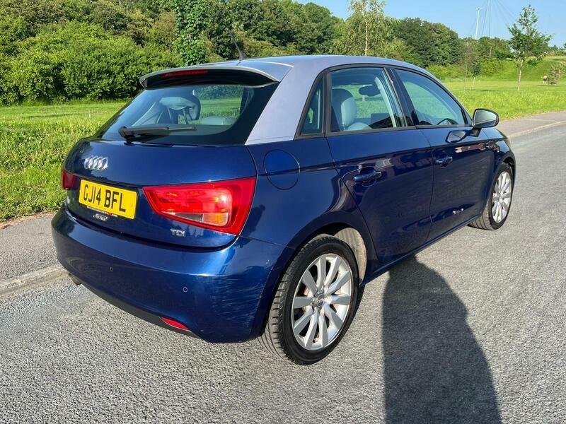 Audi A1 1.6 Tdi Sport Sportback Euro 5 Ss GJ14BFL Blue #2