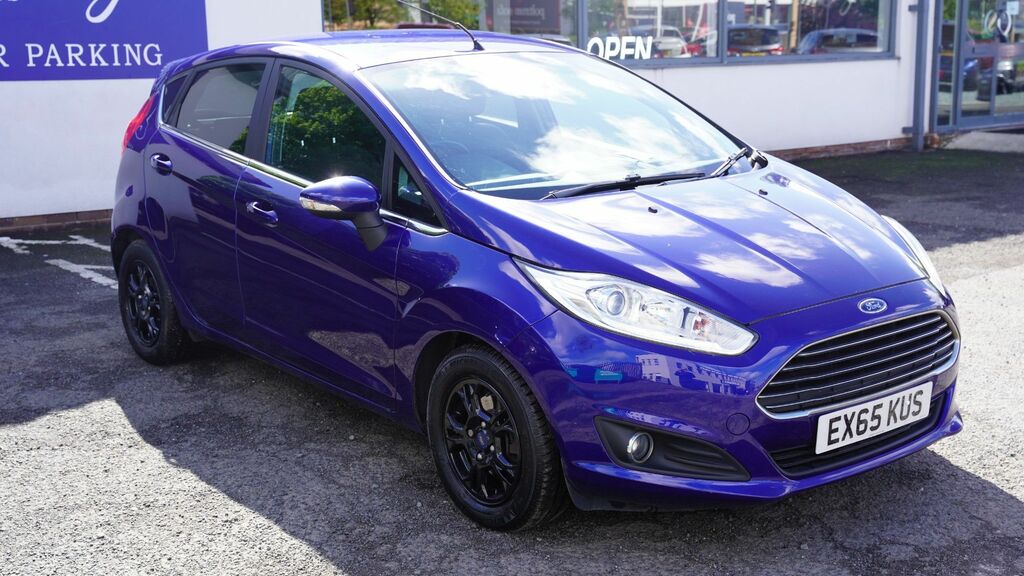 Ford Fiesta 2015 1.5 Tdci Econetic Titanium Hatchback Dies EX65KUS Blue #3