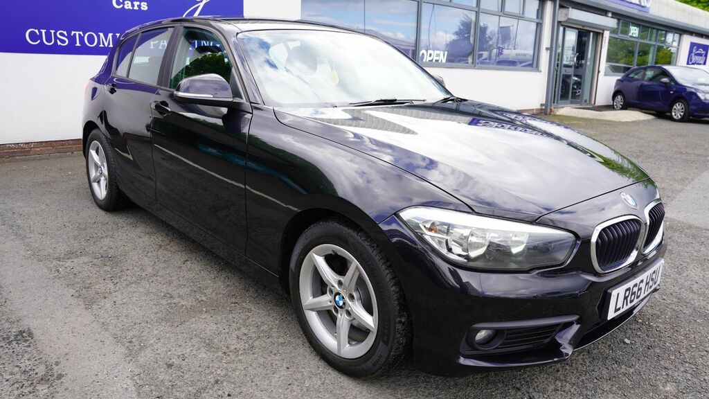 BMW 1 Series 2016 1.5 116D Ed Plus Hatchback LR66HSU Black #4