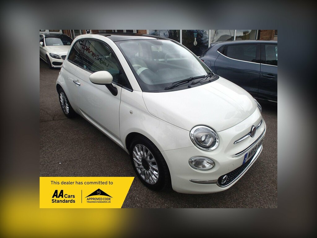 Fiat 500 1.2 Lounge Euro 6 Ss White
