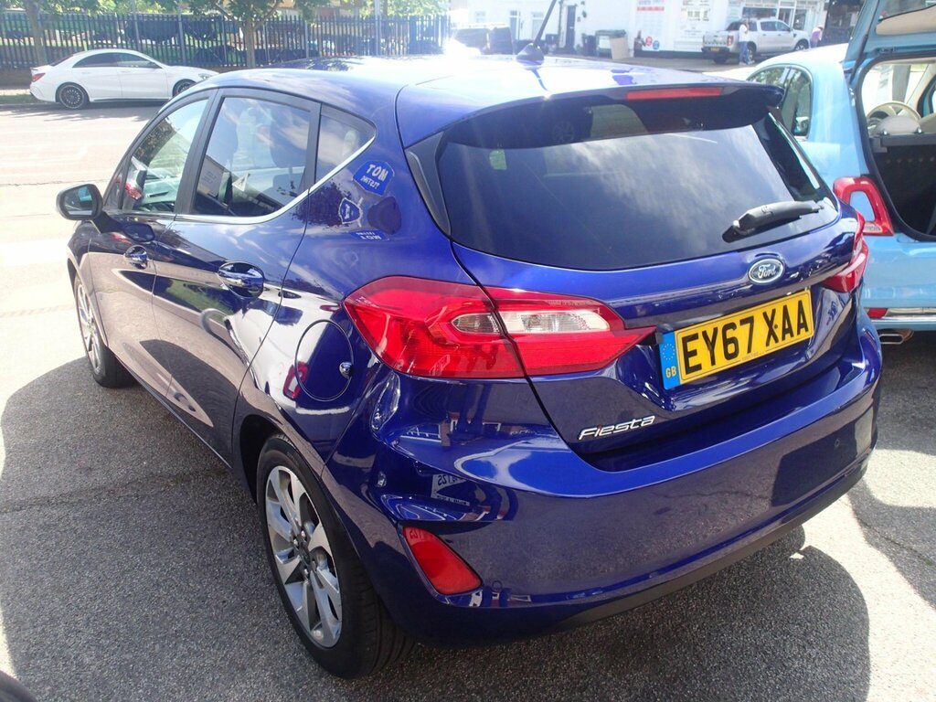 Ford Fiesta 1.0T Ecoboost Zetec Euro 6 Ss EY67XAA Blue #2