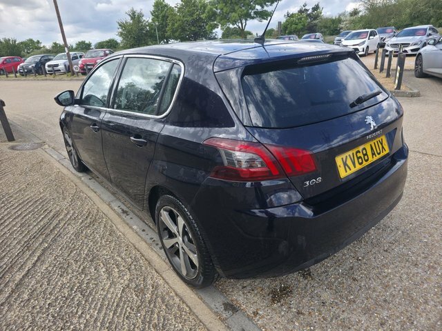 Peugeot 308 Bluehdi Allure Hatchback KV68AUX Blue #6