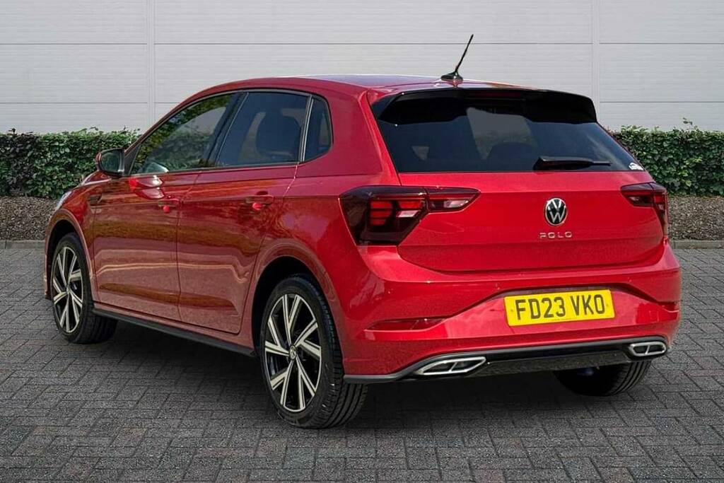 Volkswagen Polo 1.0 Tsi R-line FD23VKO Red #3