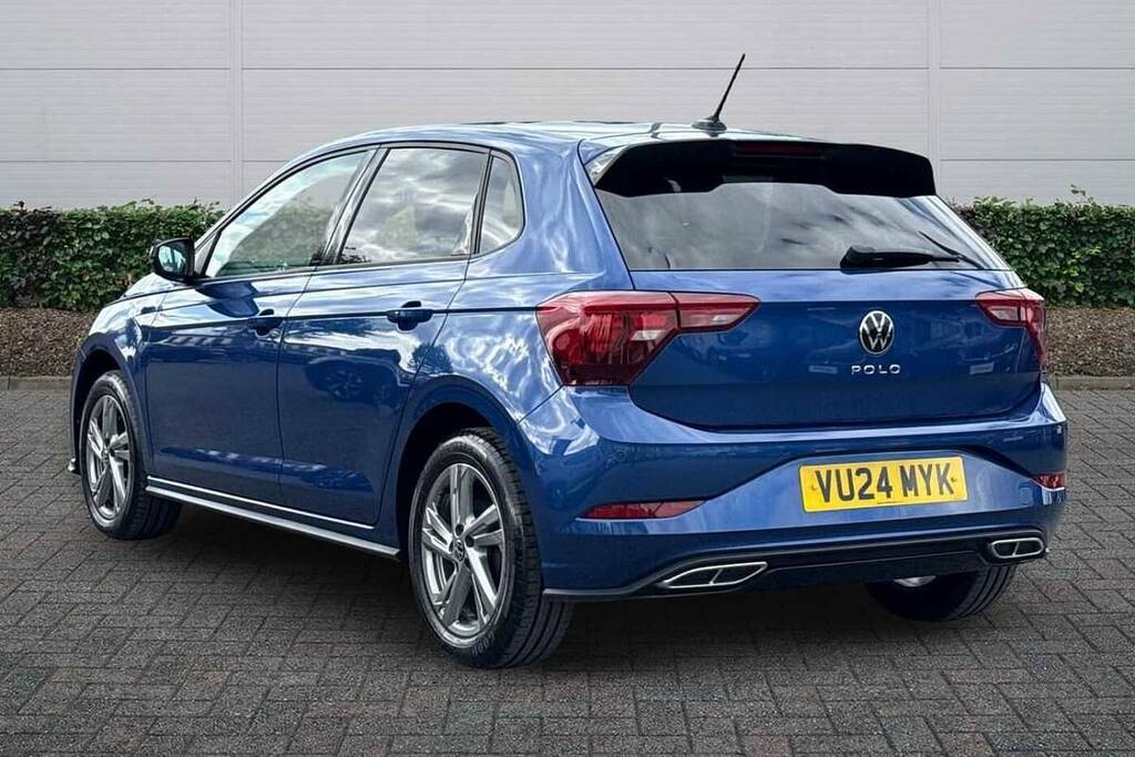 Volkswagen Polo 1.0 Tsi R-line Dsg VU24MYK Blue #3