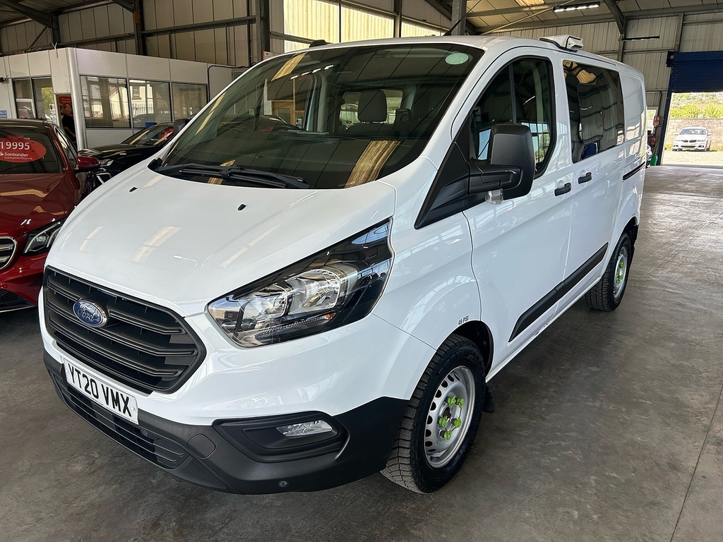 Ford Transit Custom 2.0 320 Ecoblue Leader Crew Van Double Cab Die YT20VMX White #2