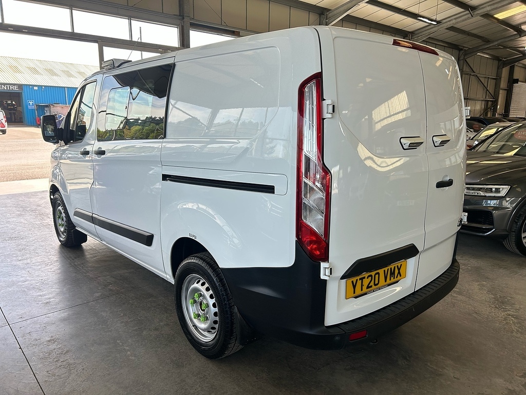 Ford Transit Custom 2.0 320 Ecoblue Leader Crew Van Double Cab Die YT20VMX White #5