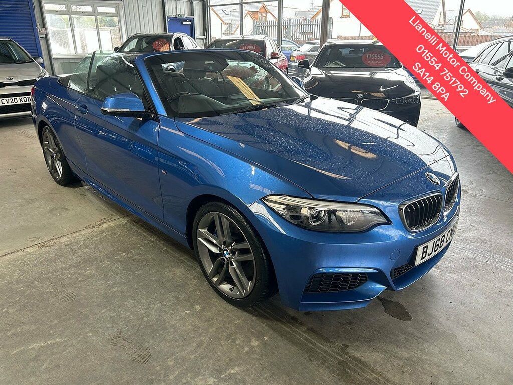 BMW 2 Series 1.5 218I M Sport Convertible Eur Blue