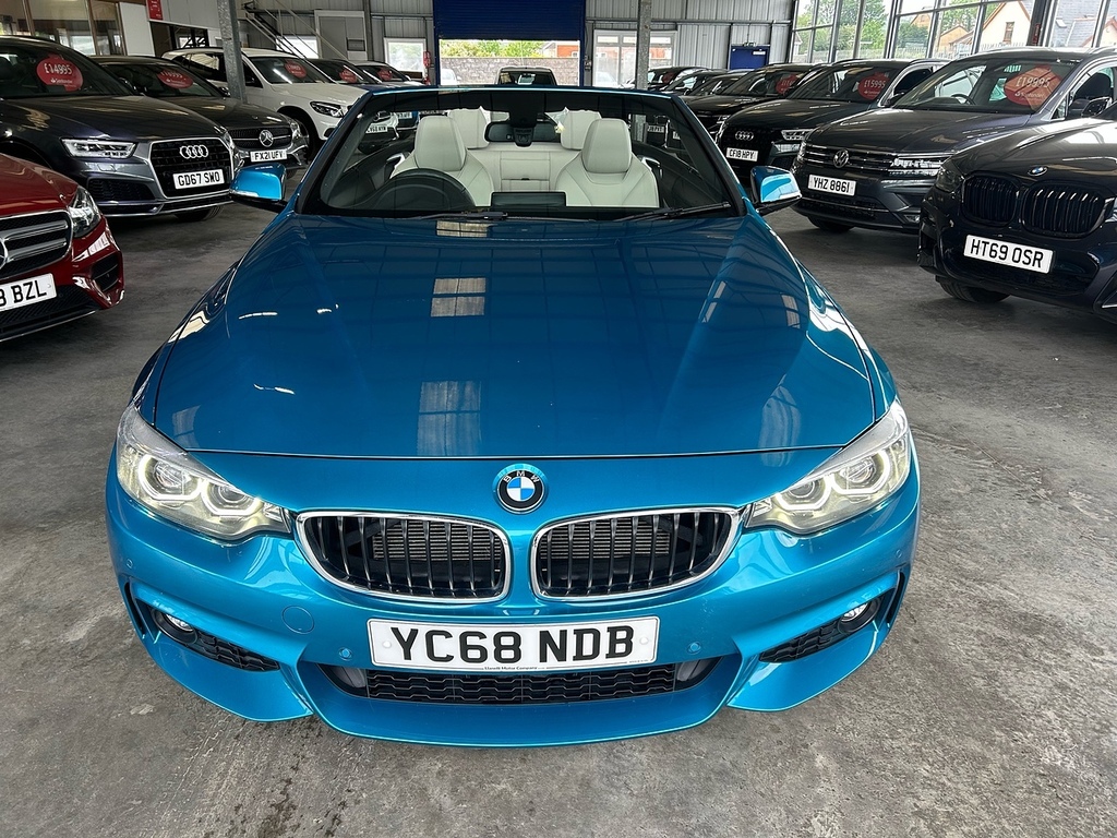 BMW 4 Series 2.0 420D M Sport Convertible Eur Blue #3