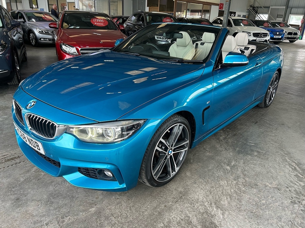 BMW 4 Series 2.0 420D M Sport Convertible Eur Blue #2