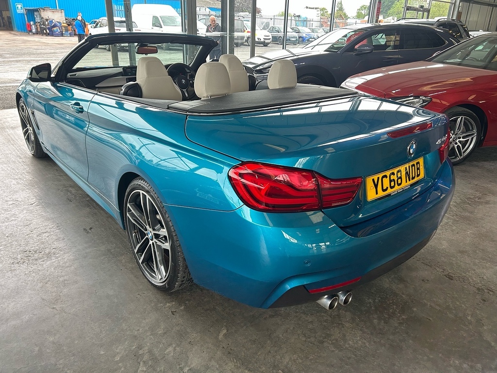 BMW 4 Series 2.0 420D M Sport Convertible Eur Blue #5