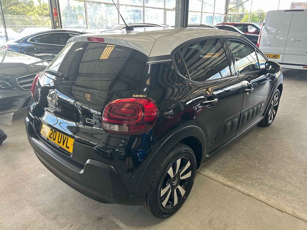 Citroen C3 1.2 Puretech Flair Plus Hatchback Manua HY20UVL Black #4