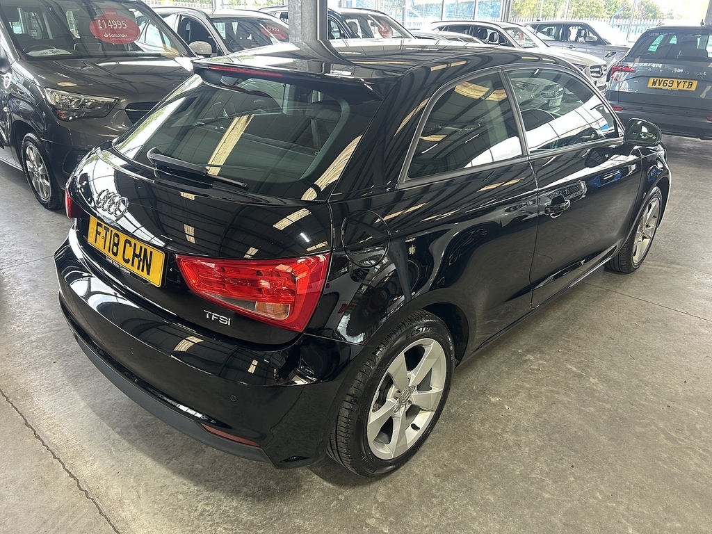 Audi A1 1.4 Tfsi Sport Hatchback S Tronic Euro FT18CHN Black #4