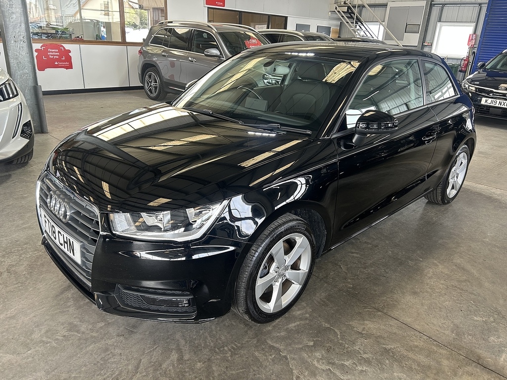 Audi A1 1.4 Tfsi Sport Hatchback S Tronic Euro FT18CHN Black #2