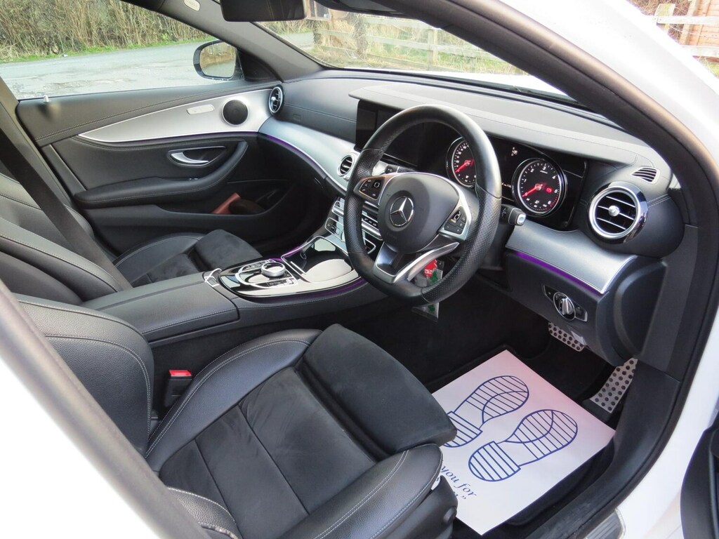Mercedes-Benz E Class E220d Amg Line 9G-tronic H1JUW White #2