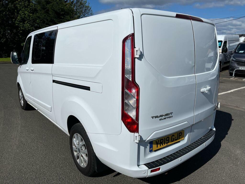 Ford Transit Custom 2.0 320 Ecoblue Limited Crew Van L2 H1 Euro 6 YR19GJP White #3