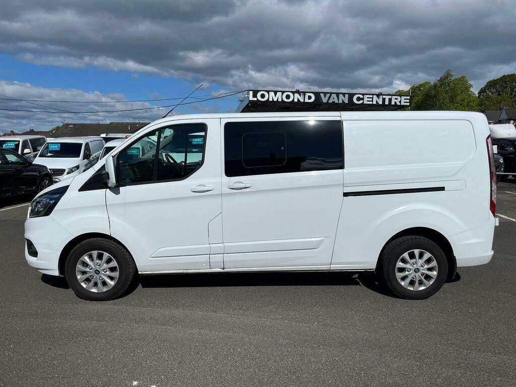 Ford Transit Custom 2.0 320 Ecoblue Limited Crew Van L2 H1 Euro 6 YR19GJP White #2