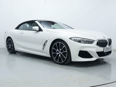BMW 8 Series Convertible CV21SFJ White #2